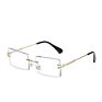 Vintage Rimless Square Small Rectangle Men Sun Glasses Sunglasses