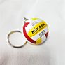 Volleyball Keychain Sport Key Chain Car Bag Ball Volleyball Key Ring Holder Volleyball Gifts for Players Keyring Rubber Keychain