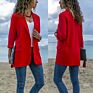 W0088 Women's Casual Blazer Long Sleeve Open Front Work Office Blazer with Pockets Solid Color Coat