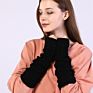 Warm Long Fingerless Gloves Women Knitted Arm Warmers Gloves Mittens