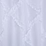 Water Proof 100% Polyester Boho Ruffle Diamond Bathroom Shower Curtain For
