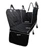 Waterproof Black Cushion Hammock Design&Mesh Bottom Pet Seat Covers Dog Seat Cover for Cars Back Seat