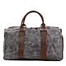 Waterproof Waxed Canvas Bag Travel Duffle Unisex Weekender Shoulder Overnight Bag for Men