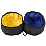 Wholesales Outdoor Travel Pet Dog Portable Collapsible Foldable Waterproof Fabric Canvas Dog Bowl Pet Outdoor Dog Double Bowl