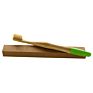 Without Painting Gourd Grip Bamboo Handle Dental Toothbrush Green Product in Stock Natural Adult Natural Healthy Disposable