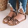 Woman European and American Sandals Flat Bottom Women's Button Slippers Sandals