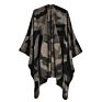 Women Camouflage Pattern Blanket Wrap Cozy Open Front Poncho Scarf Wrap Shawl Women's Autumn Shawl Knit Wrap Shawl