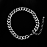 Women Foot Jewelry Gold Plated Stainless Steel Cuban Link Chain Anklet