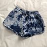 Women Girls Beach Tie-Dye Shorts Drawstring Elastic Waist Running Sports Short Pants Slim Casual Shorts