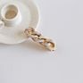Women Hair Accessories Duck Hairpin Acrylic Acetate Resin Clear Chain Link Hair Clip for Girls