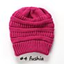 Women Style Design Acrylic Multifunction Messy Bun Ponytail Beanie Hat with Hole