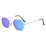 Women Sunglasses Uv 400 Polygonal Metal Frame Sun Glasses Sunglasses