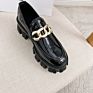 Women's Apartments Lolita Mary Jane Shoes for Women Spring Platform Ladies Moccasins Vintage Soft Slip on Chain Oxford Shoe