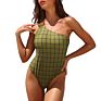 Women's One Piece Swimsuits One Shoulder Swimwear Asymmetric Monokinis Bathing Suits