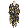 Women's Oversize Chiffon Shawl Wrap Sheer Kimono Beachwear Cover up with Floral Design