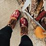 Womens Waterproof Duck Boots Rainboots Glitter Non-Slip Rubber Ankle Boots Cotton Lined Warm Shoes Woman Boots