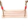 Wood Swing Seat with Adjustable Adults Kids Tree Swing Chair Playground Rope Swing Set 220Lbs Load for Indoor Outdoor Backyard