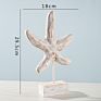 Wooden Decorations Gifts Home Decor Eastern Mediterranean Style Ornaments Resin Crafts Starfish Art Marine Green Conch Seahorse