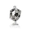 Xichuan Tilted Dice Shaped Ice Cube Fancy Crystal Glass Alloy Back Pendant Necklace Strass Rhistone Diy Decoration Accessories