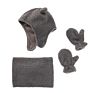 Xufang Hats in Stock Pure Color Teddy Cashmere Kids Cute Warm Caps Scarf and Gloves Set