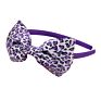 Xufang Kid Leopard Printed Hairbands Handmade Fabric Hair Accessories Girls Big Bow Headbands