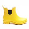Yellow Customized Excellent Reflective Cloth Rain Women Ankle Rubber Rain Ankle Boots