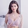 Yinkaiya 3061 Wireless Breathable Cotton Pregnant Women Breastfeeding Front Open Button Maternity Ladies Nursing Bra