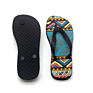 Yinsa Fl001 Multiple Colors Adults Outdoor Slippers Beach Flip Flops Black Sublimation Flip Flops
