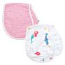 Yiwu Tongtu 2-Layers with Double Sides Reusable Boys and Girls Muslin Baby Burp Cloths