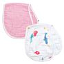 Yiwu Tongtu 2-Layers with Double Sides Reusable Boys and Girls Muslin Baby Burp Cloths