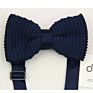 Youth Men Big Boys Formal Polyester Knit Men's Knitted Bow Tie Knitting Casual Tuxedo Bowties Knited Tie Solid Pre-Tied Bow Tie