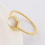Zg0449 Healing Crystal Jewelry Ring Stacking Natural Gemstone Crystal Ring