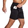 Zipper Pocket Quick-Drying Jogging Sports Men Gym Shorts