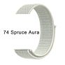 Qiman Nylon Iwatch Band Replacement Strap Nylon Loop Watch Band for Apple Watch Fabric Nylon Strap for Iwatch 7/6/5