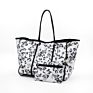 Neoprene Beach Tote Bag Women Shopping Bag Light and Soft Fabric Extra Large Capacity Eco-Friendly Single Shoulder Bag