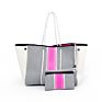 Neoprene Beach Tote Bag Women Shopping Bag Light and Soft Fabric Extra Large Capacity Eco-Friendly Single Shoulder Bag