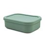 100% Food Grade Silicone Food outside Tableware Grid Box with Lid