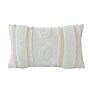 18X18 Boho Farmhouse Sofa Couch Decor Xmas White Handmade Tufted Throw Pillow Cover