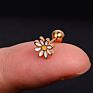 1Pcs 20G Stainless Steel Small Barbell Tiny Stud Earring Women Helix Cartilage Lobe Screw Piercing Cool Waterproof Girl Studs