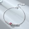 2020High Ocean Birthstone S925 Embellished Crystal Bracelet