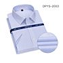 25 Short Sleeve Options 100% Cotton Rts Men's Business Formal Shirt Non Iron Dress Shirt for Men