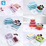 350Ml 500Ml 800Ml 1200Ml 1600Ml Collapsible Silicone Lunch Boxes Microwave Silicone Food Storage Container
