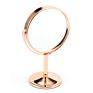360 Degree Rotatable Metal Table Makeup Mirror Frame Desktop Vanity Mirror Make up Mirror 4 Inch Silver Rose Gold Round
