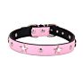 6 Colors Star Studded Dog Collar Leather Puppy Neck Strap Cat Collar Adjustable Pet Collars for Small Dogs S/M/L