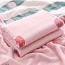 6 Layer Gauze Blanket Printed Design 120*150Cm 100% Cotton Baby Blanket
