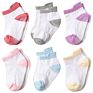 6 Pack Cute Organic Cotton Non Slip anti Skid Sole Infants Ankle Anti-Slip Newborn Toddlers Baby Grip Crew Socks