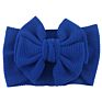7" Kid Accessories Bows Soft Elastic Waffle Headband - Solid Color Top Knot Headwear for Baby Girl