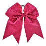 8 Inch Girls Cheerleading Hair Bow Elastic Sequin Grosgrain Ribbon Hair Bands Kids Children Hairwear Women Hair Accessories