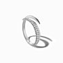 925 Sterling Silver Jewelry Women Pave Diamond Cz Finger Ring
