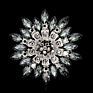 9 Colors Shiny Red Blue Big Crystal Rhinestone Sun Flower for Women Brooches Pins Scarf Accessories Wedding Jewelry Gifts 6.8 Cm